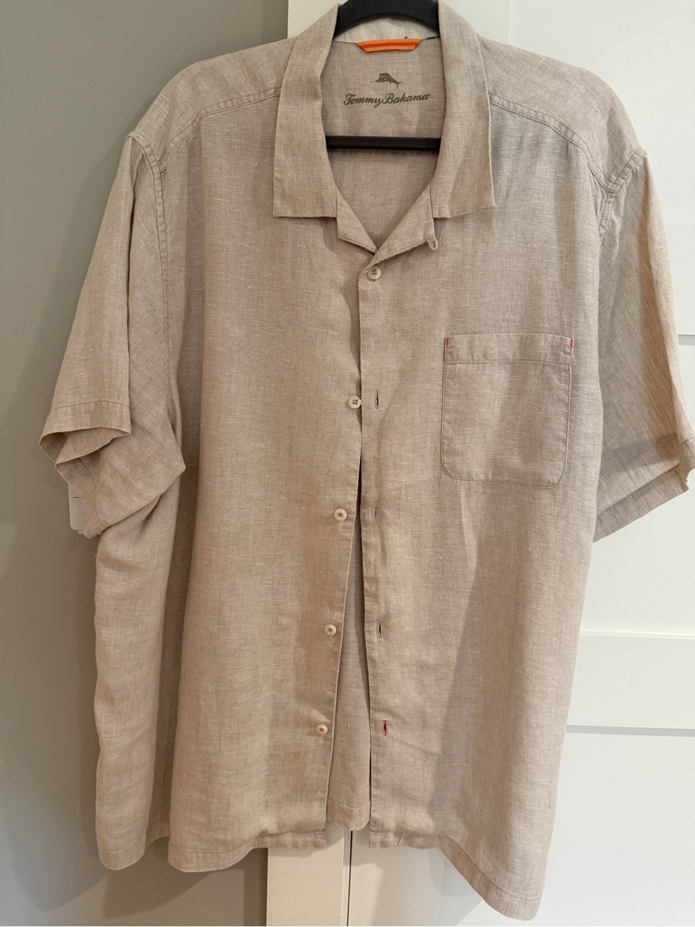 Tommy Bahama Sea Glass Linen Camp Shirt, style ST324636 XL